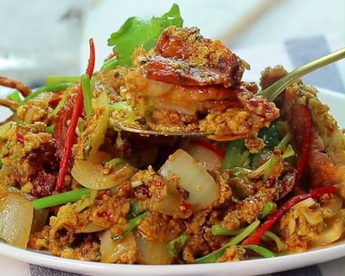 Aromatic soft shell crab