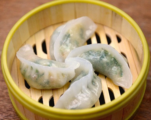 5.  韭菜饺  chives&prawn dumplings 4pcs