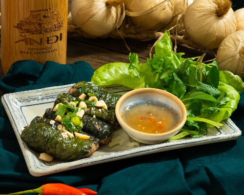 Beef Wrap in Betel Leaf (5pc)