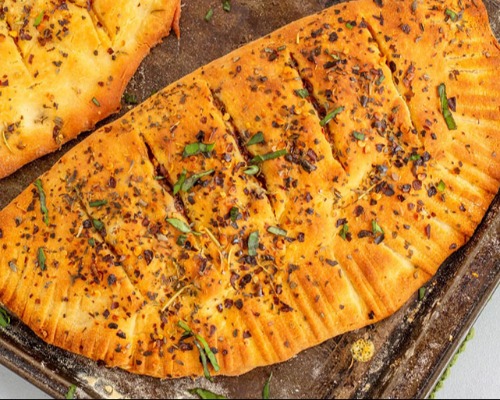 Basil pesto bread