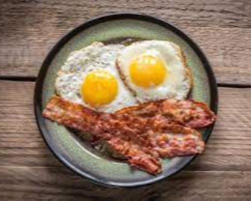 Bacon and Eggs Plate with toast