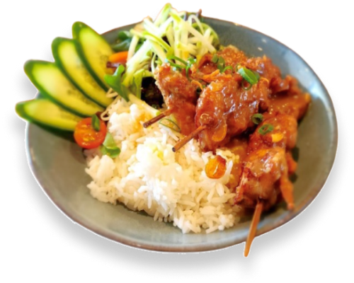 Chicken Satay Rice Bowl
