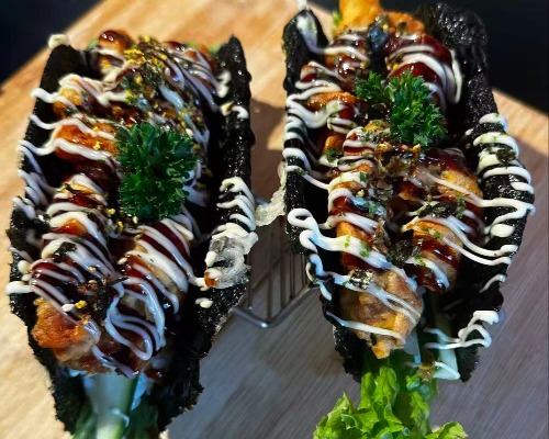 Deep Fried Chicken Sushi Taco