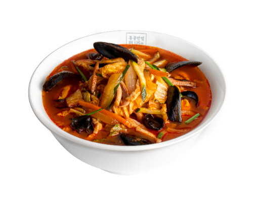 Jjamppong Noodle 辣海鲜汤面