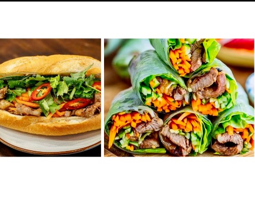 BANH MI + 2 RICE PAPER ROLLS