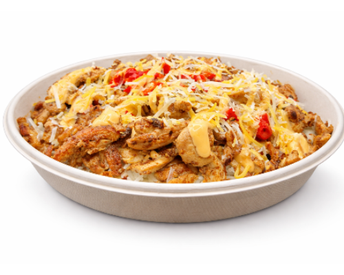 Rice & Meat (Extra Meat, Rice & Cheese)