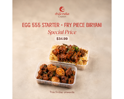 Fry Piece Biryani and Egg 555 Starter