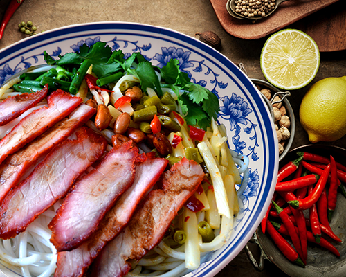 叉烧粉BBQ Pork Rice Ndle