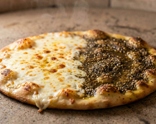Half cheese half zaatar