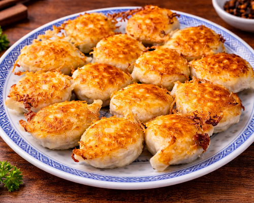 09猪锅贴Pan-fried pork dumplings(12pcs)