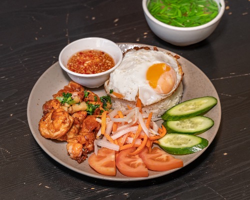 Cơm Gà Nướng — Grilled Chicken on Rice