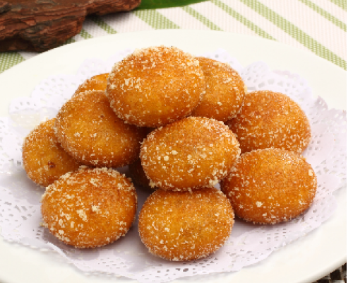 <红豆南瓜饼>Pumpkin Pancakes with red bean （ 5pcs）