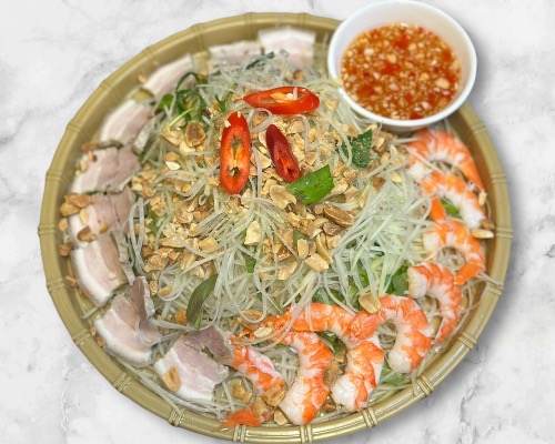 Gỏi Đu Đủ Tôm Thịt — Pork & Prawn Papaya Salad