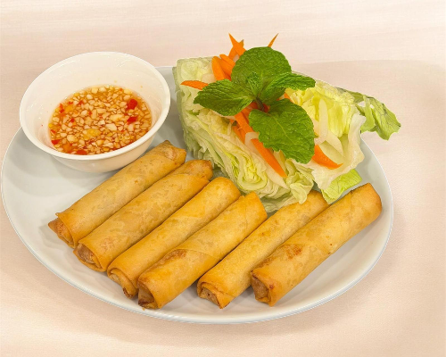 Prawn & Pork Spring Rolls (6)