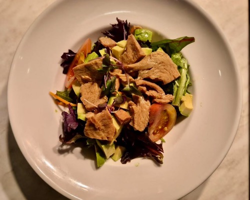 V Tofu avocado salad