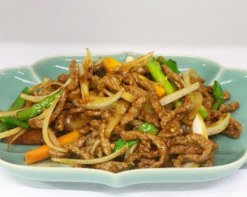Rainbow Shredded Beef wih Oyster Sauce 七彩牛柳丝