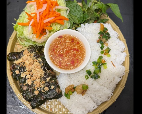 Bánh Hỏi Bò Lá Lốt — Betel Leaf Beef Fine Rice Vermicelli