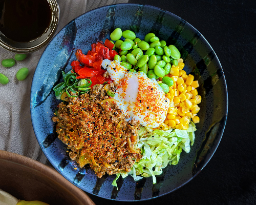 Rice Bowl - Chilli Beef Mince with Teriyaki Sauce