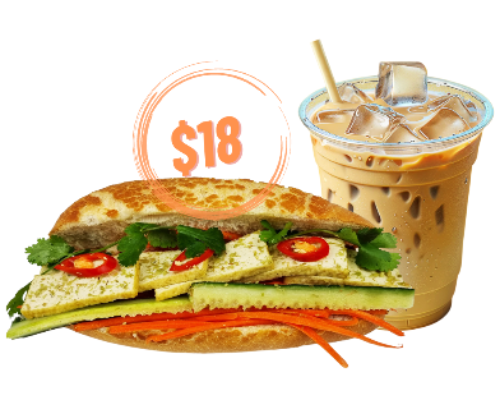 Banh Mi + Vietnamese Iced Coffee