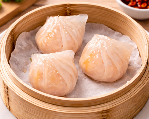 12虾饺 prawn dumpling(3pcs)