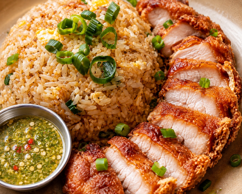 Crispy Pork Belly Fried Rice - Boss’s Favourite