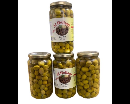Al Hellani Green Olives (1kg)
