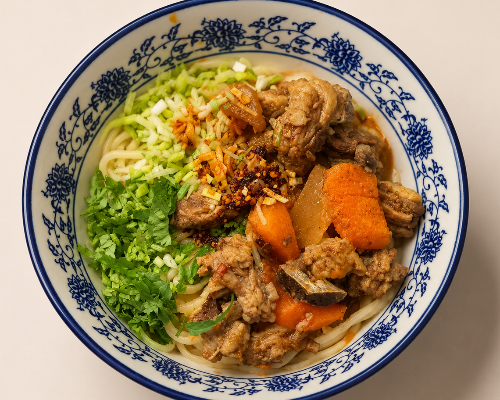 黄焖羊肉拌面 Braised Lamb Dry Noodles