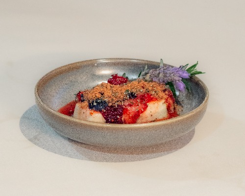 Lavender and Rosemary Panna Cotta