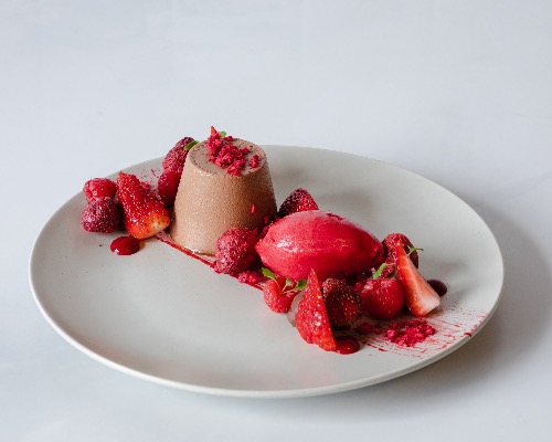 Dark Chocolate Panna Cotta