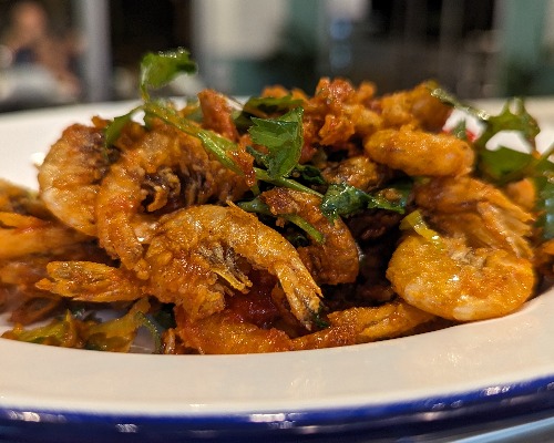 Fried School Prawns