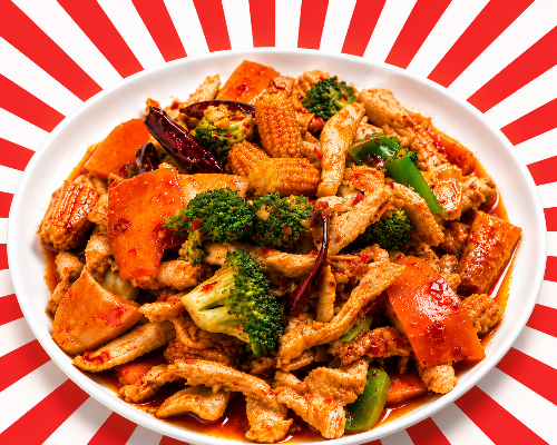 Sichuan Spicy Stir Fry Dish
